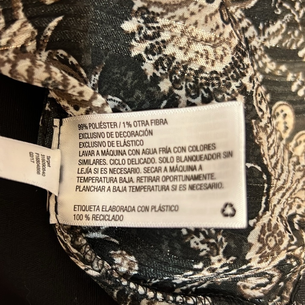 Knox Rose Dress Black/Beige with Lining Size L - Picture 5 of 11